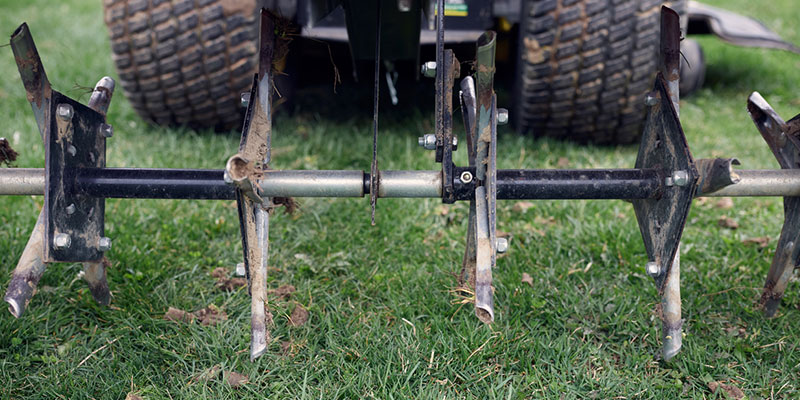 Using aerators on dry soil is largely ineffective